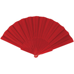 Červený látkový vějíř